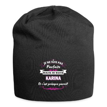 je ne suis pas Parfaite Karina - Bonnet en jersey - noir - Devant