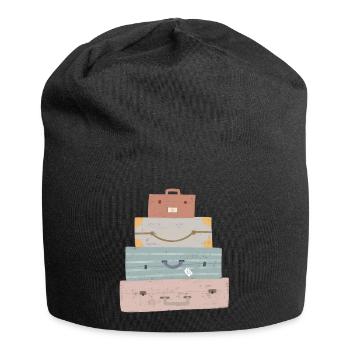 Valise Globetrotter - Bonnet en jersey - noir - Devant