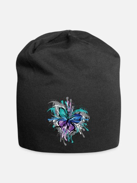 Symbole papillon Illustration Blast Colors - Bonnet en jersey - noir