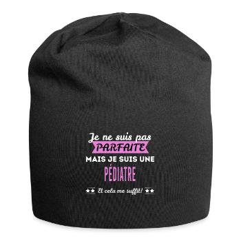 Je ne suis pas parfaite pédiatre - Bonnet en jersey - noir - Devant