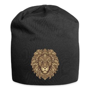 Lion Portrait - Jersey Beanie - black - Front