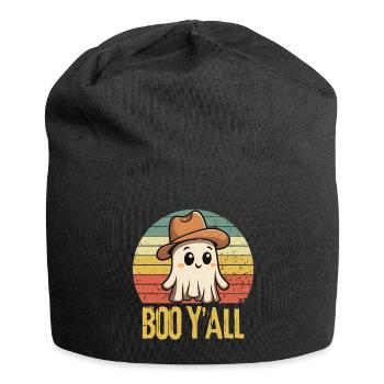 Halloween Ghost Cowboy - Jersey Beanie - black - Front