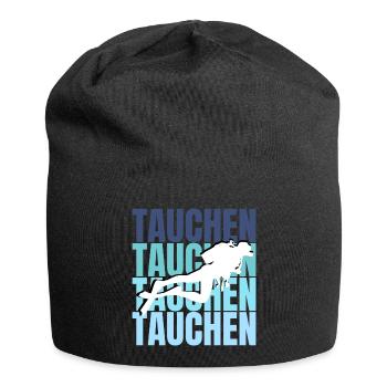 Diving Adventure: Exploring the Depths, Experiencing Freedom - Jersey Beanie - black - Front