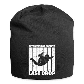 Citation drôle de parachutiste : cadeau parfait ! - Bonnet en jersey - noir - Devant