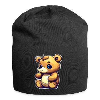 Cute Little Teddy Bear - Jersey Beanie - black - Front