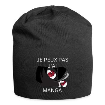 Ich kann keinen Manga haben - Jersey-Beanie - Schwarz - Vorne
