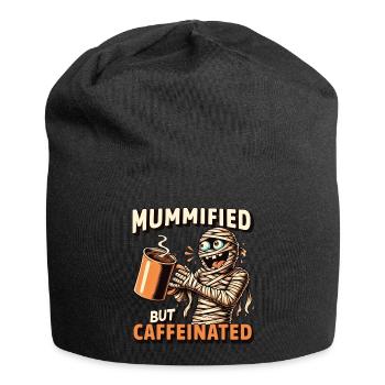 Caffeinated Mummy - Coffee lovers gift - Jersey Beanie - black - Front