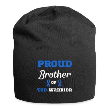 Diabetes Warrior Diabetic T2D - Jersey Beanie - black - Front