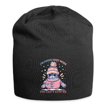 Mode Cosy - Bonnet en jersey - noir - Devant
