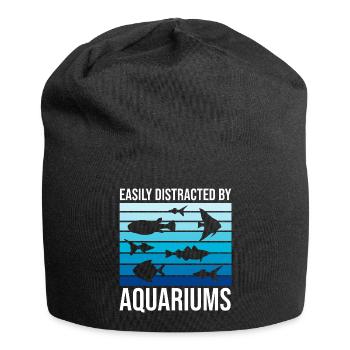 Drôle d’amateur d’aquarium disant citation du propriétaire de l’aquarium - Bonnet en jersey - noir - Devant
