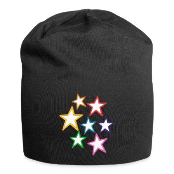 Star - Jersey Beanie - black - Front