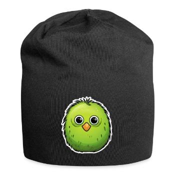 Kiwi kindlich im Animestil - Jersey-Beanie - Schwarz - Vorne
