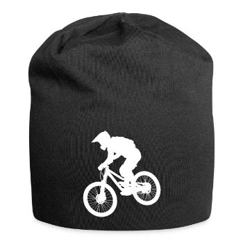 VTT Cyclisme VTT Hommes - Bonnet en jersey - noir - Devant