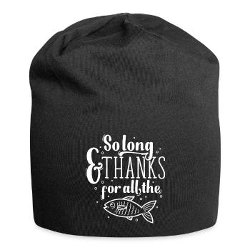À bientôt et merci - Bonnet en jersey - noir - Devant