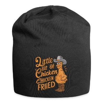 A Little Bit of Chicken Fried - Jersey-Beanie - Schwarz - Vorne