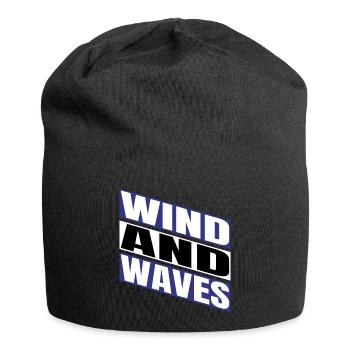 freedom liberation joke windsurfing present fun - Jersey-Beanie - Schwarz - Vorne