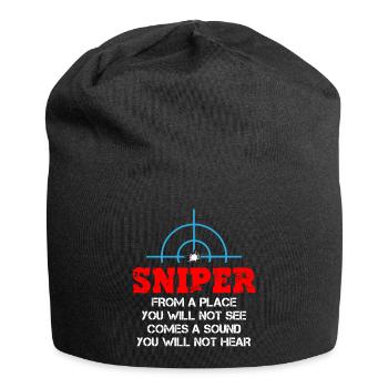 The Real Sniper - Jersey Beanie - black - Front