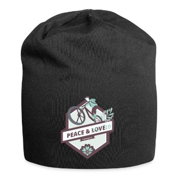 Peace & Vélo - Bonnet en jersey - noir - Devant