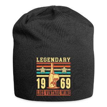 Birthday - Legendary like vintage wine 1969 - Jersey Beanie - black - Front