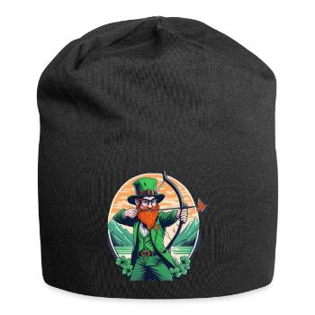Tir à l’arc Trèfle de la Saint-Patrick - Bonnet en jersey - noir - Devant