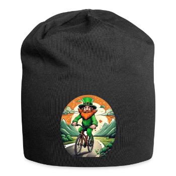 St. Patrick's Day Kleeblatt Radfahren - Jersey-Beanie - Schwarz - Vorne