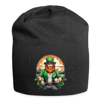 St. Patrick's Day Shamrock Baseball - Jersey Beanie - black - Front