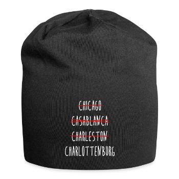 Charlottenburg Berlin Streichliste - Jersey-Beanie - Schwarz - Vorne