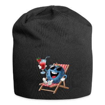 Blueberry - Jersey-Beanie - Schwarz - Vorne