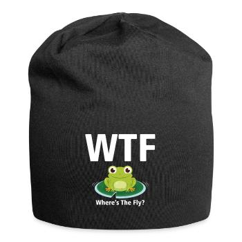 WTF OÙ EST LA MOUCHE 01 - Bonnet en jersey - noir - Devant