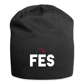 Fès Shisha Wasserpfeife Hookah - Jersey-Beanie - Schwarz - Vorne
