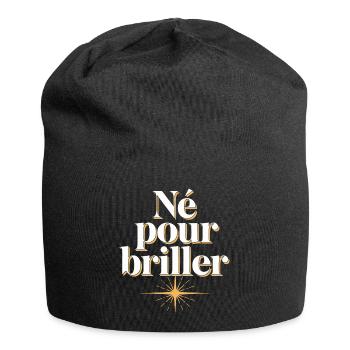 Né pour briller - Bonnet en jersey - noir - Devant