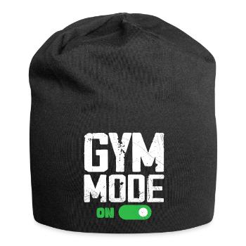 Gym-Modus bei Funny Beast Workout, Men Gym Lifting - Jersey-Beanie - Schwarz - Vorne