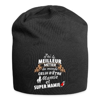 Pride Granny Superheldin - Jersey-Beanie - Schwarz - Vorne
