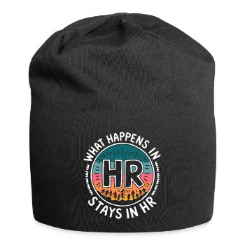 What happens in HR stays in HR - Jersey Beanie - black - Front