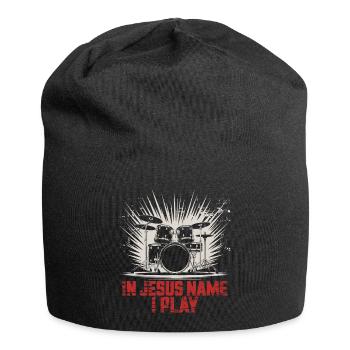 Rythme pour la foi - Bonnet en jersey - noir - Devant