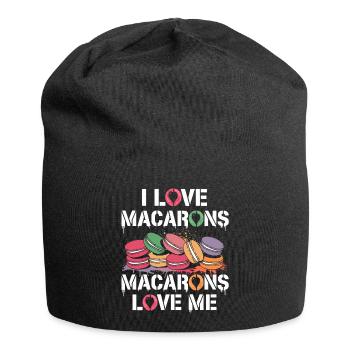 Macarons for the soul - Jersey Beanie - black - Front