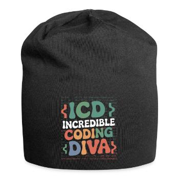 Passionate coding - Jersey Beanie - black - Front