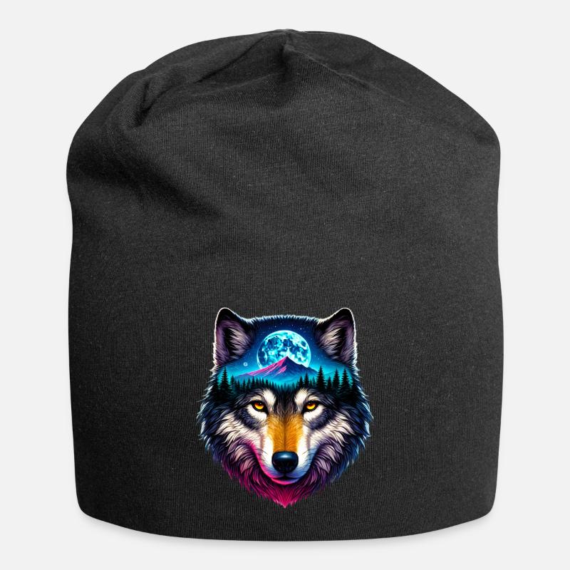 Loup - Bonnet en jersey - noir