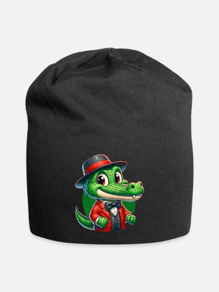 Krokodilleruss på russiske russere Krokodiller - Jersey-beanie - svart