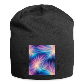 Colorful cosmic explosions - Jersey Beanie - black - Front