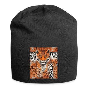 Tiger in an artistic style - Jersey Beanie - black - Front
