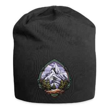 Eisberge Mountains Gipfel - Jersey-Beanie - Schwarz - Vorne