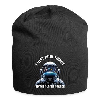 Ticket für die erste Reihe für die Planetenparade - Astronaut - Jersey-Beanie - Schwarz - Vorne