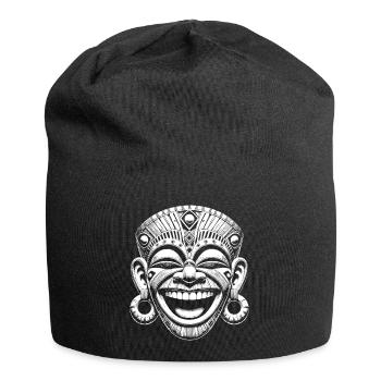 Maske - Jersey-Beanie - Schwarz - Vorne