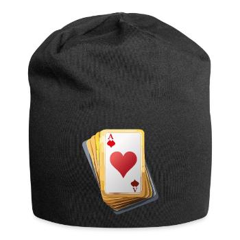 CARDS - Jersey-Beanie - Schwarz - Vorne