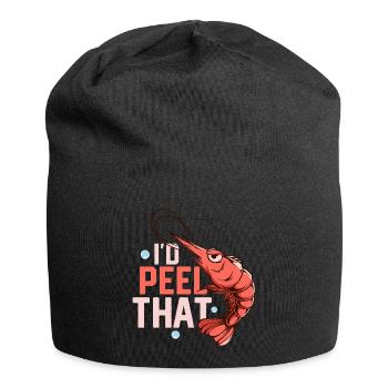 I'd Peel That Seafood Shrimp Lover - Jersey-Beanie - Schwarz - Vorne