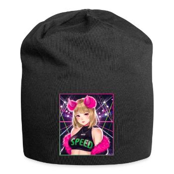 Fille rave - Bonnet en jersey - noir - Devant