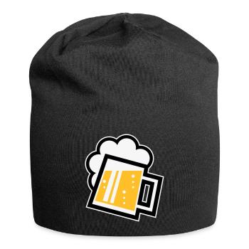 Bavarian Beer Mug (German Glass / R / / / 3C) - Jersey Beanie - black - Front