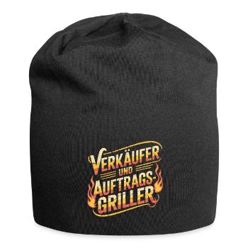 Verkäufer und Auftragsgriller Grillen BBQ - Jersey-Beanie - Schwarz - Vorne