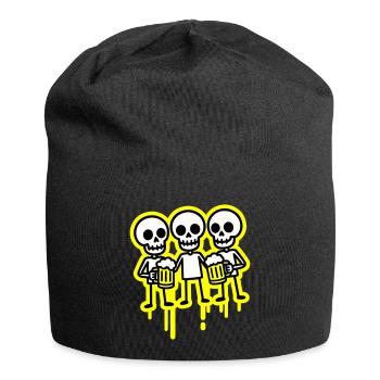 Party Crew Skelett Bier - Jersey-Beanie - Schwarz - Vorne